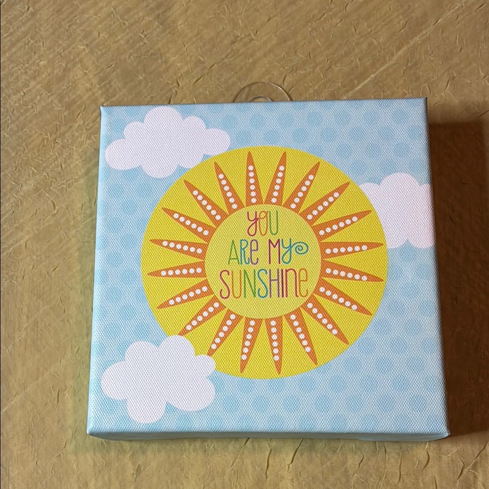 NWOT’s- You Are My Sunshine Wall Art canvas over wooden frame